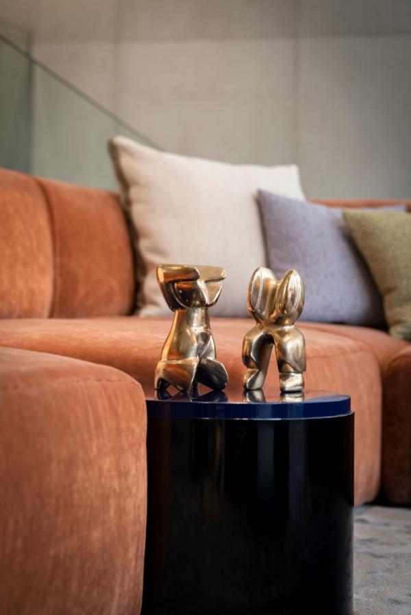 Thor and Yr - polished bronze