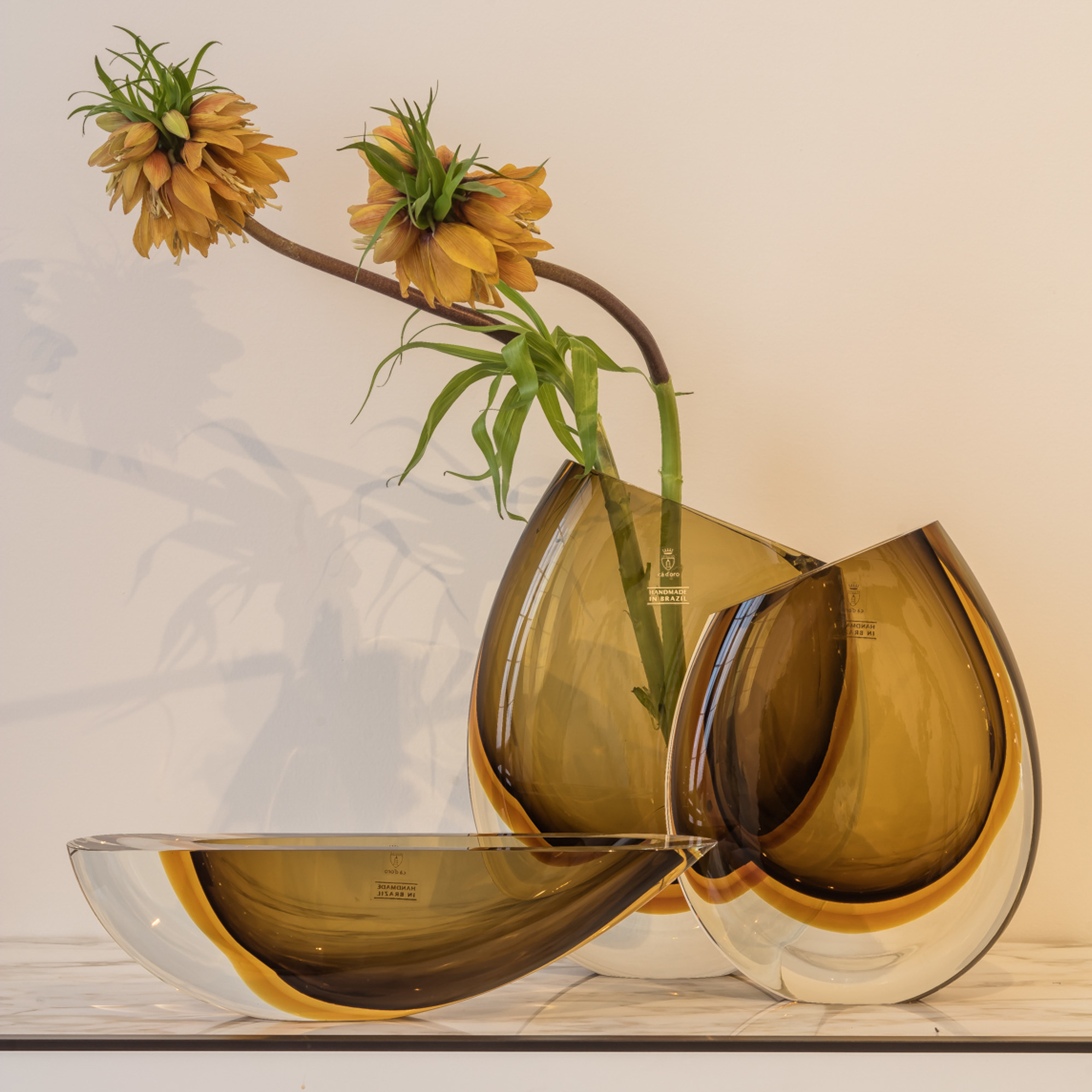Canoe 160 - Vase 210 - Vase 96 fumé-ambar