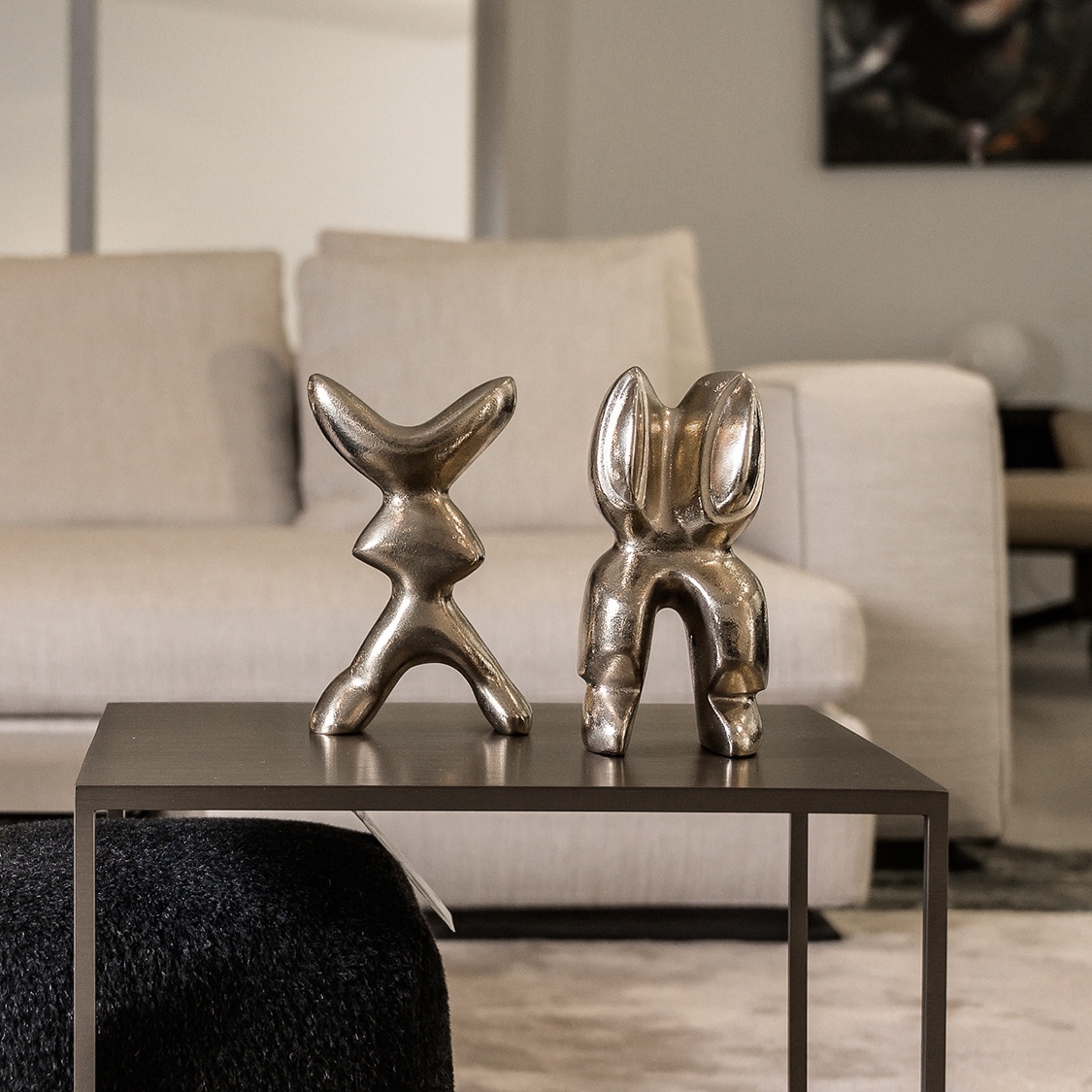 Sif and Yr - polished bronze