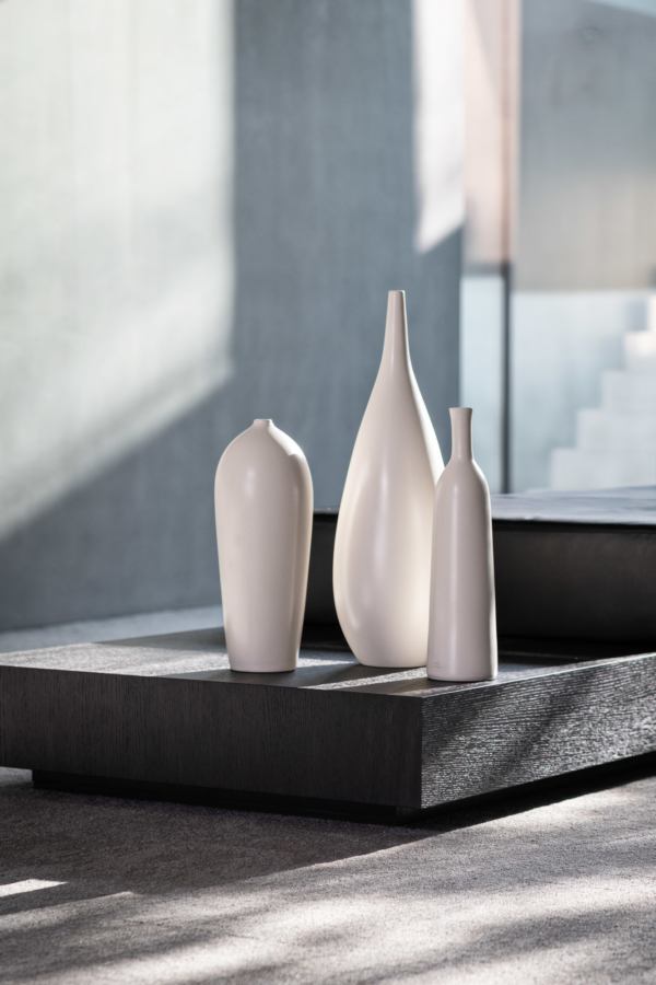 Botija III white media - Botija I Lisa white grande - Garrafa IV Lisa white pequena